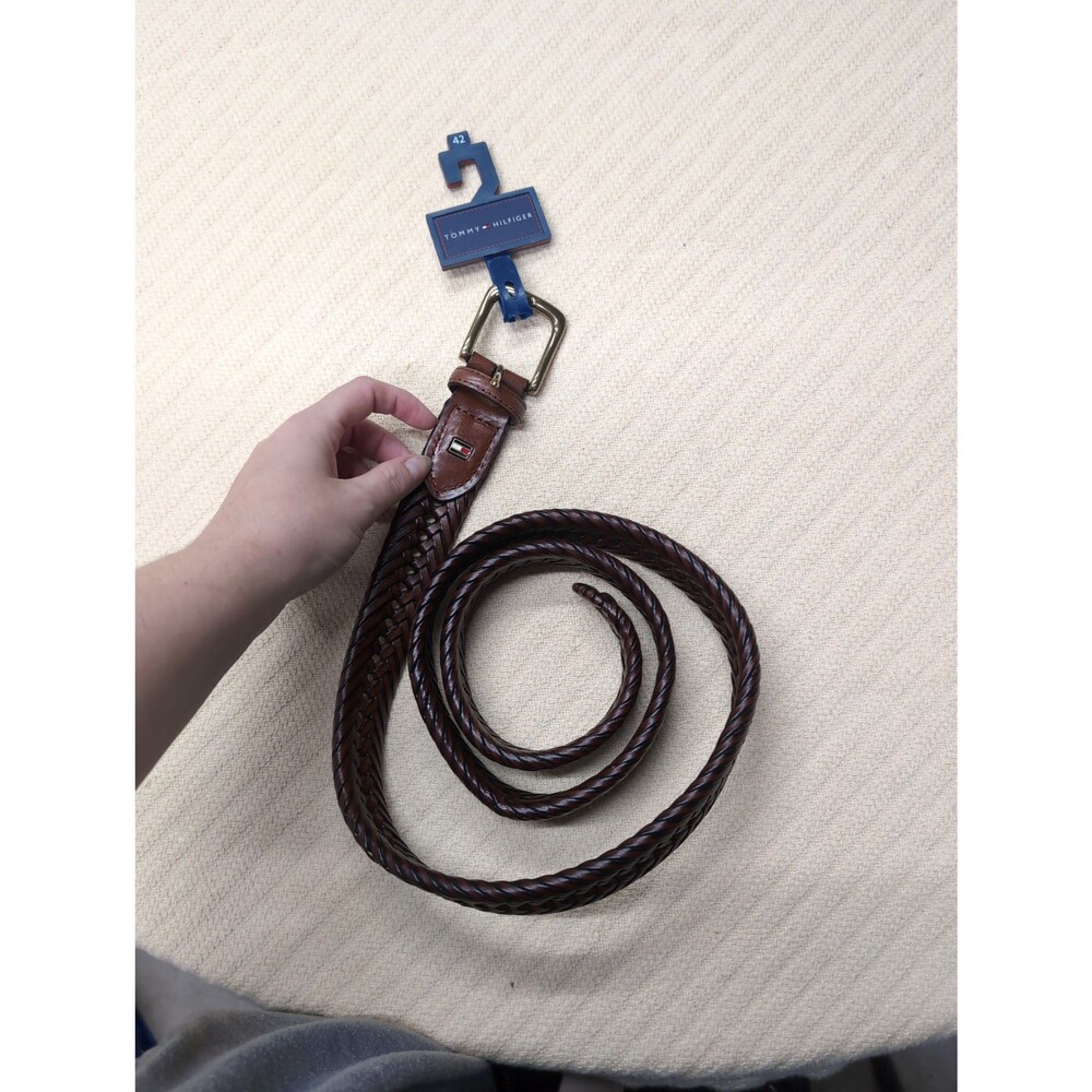 Tommy Hilfiger Men's Braided Leather Belt
